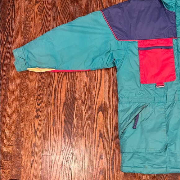 Vintage 80s Eddie Bauer Down Filled Vibrant Jacket - Picture 6 of 10